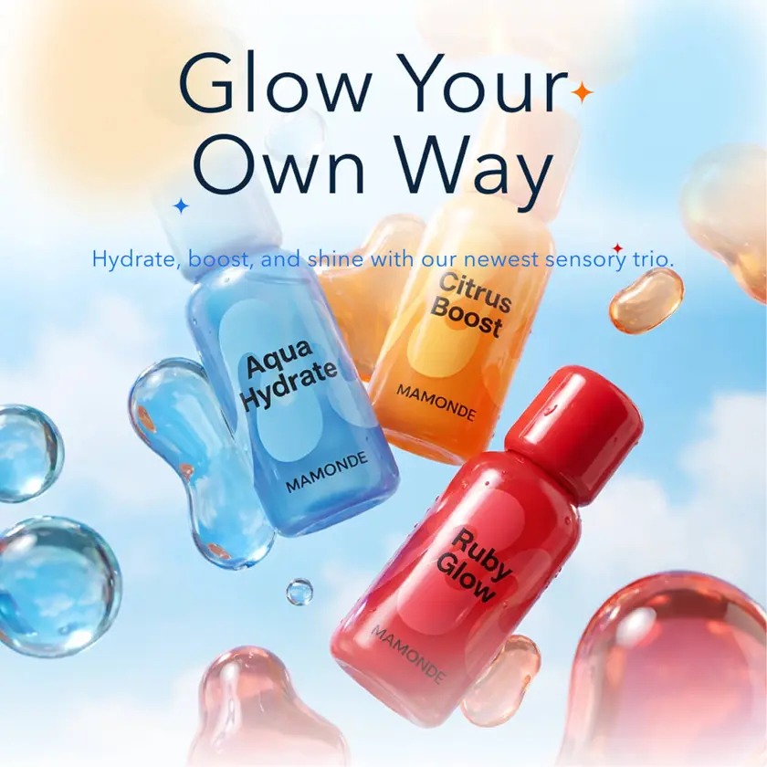 AI-generated cosmetics product launch poster, editable in Linearity