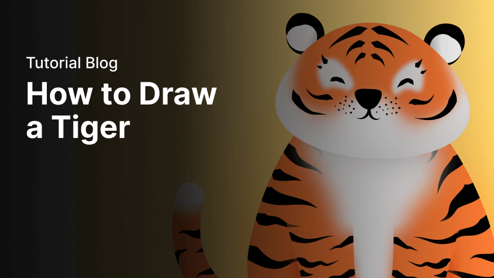 how to draw a tiger head easy step by step