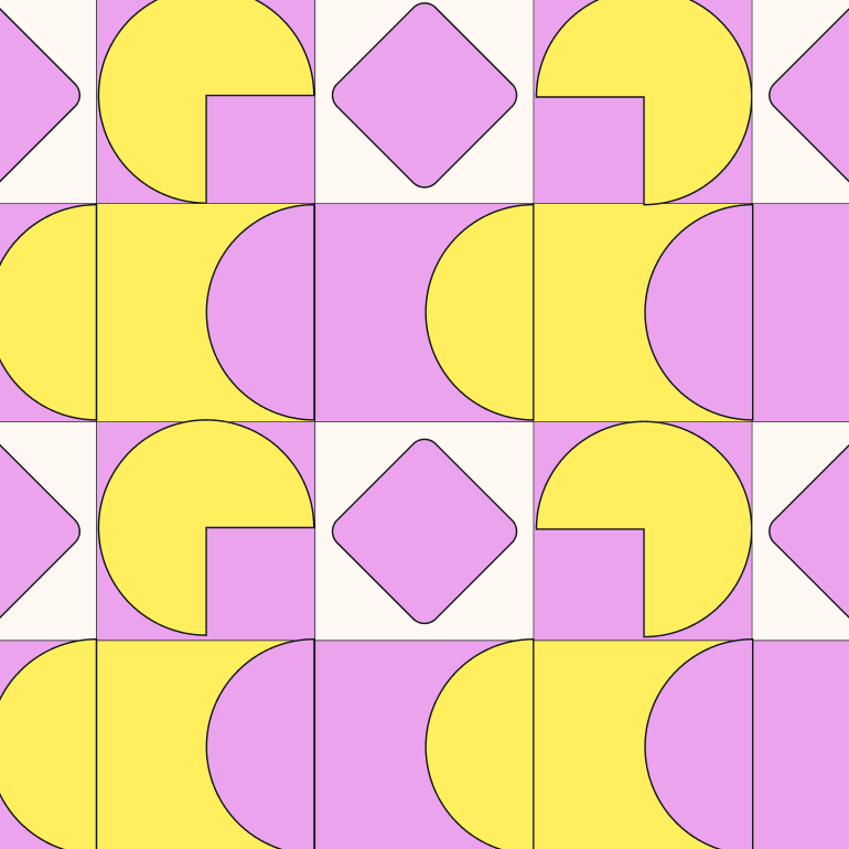 Geometric Cells Pattern Step by Step Tutorial - Mario Patterns