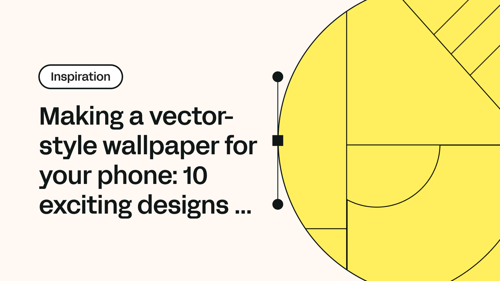 Making a vector-style wallpaper for your phone: 10 exciting designs with Linearity Curve