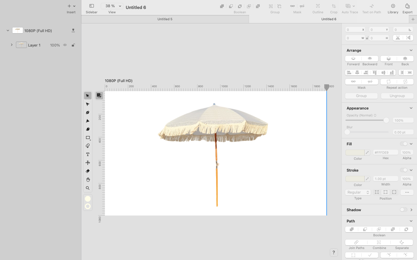 umbrella background removed