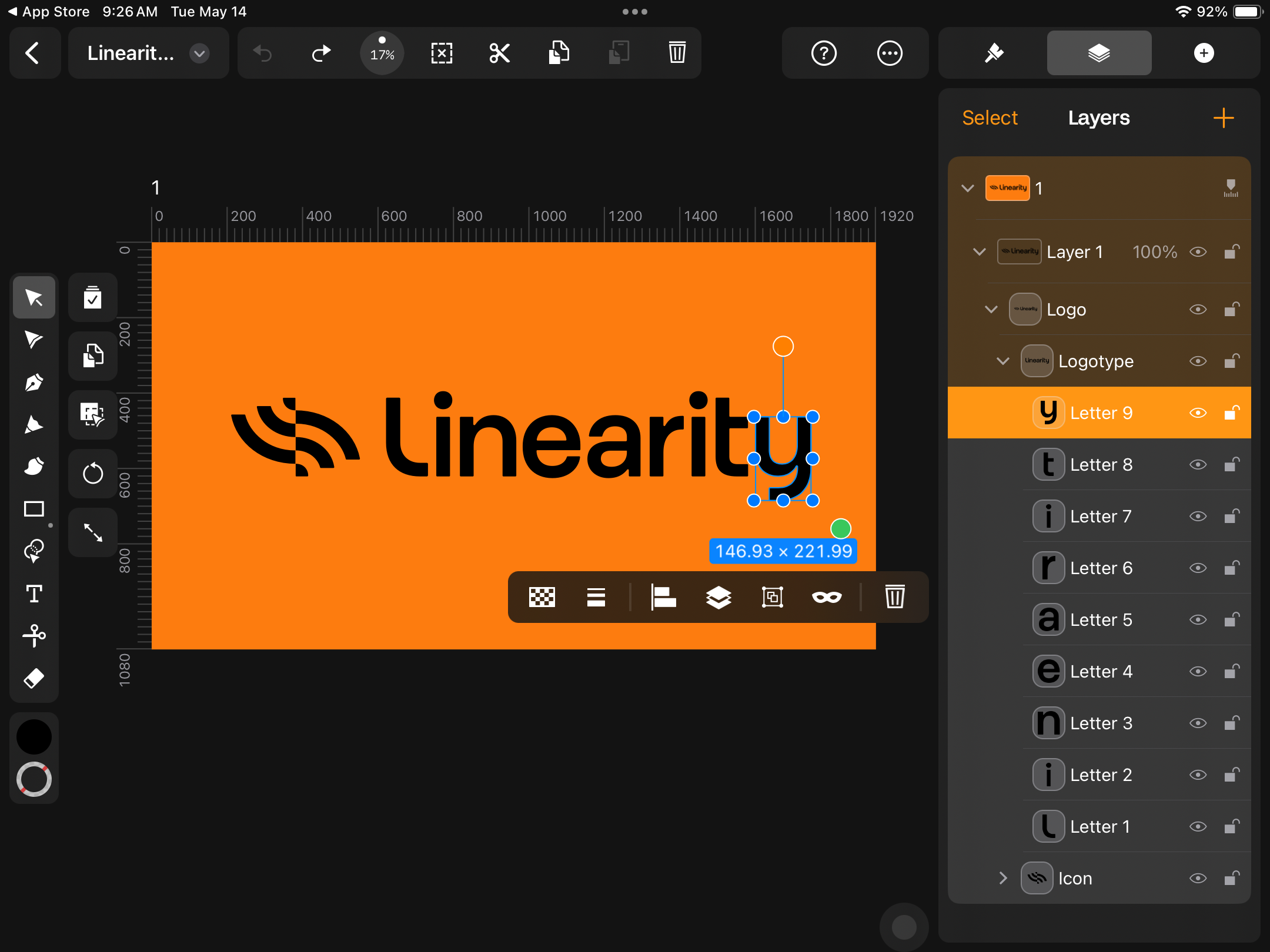 Linearity Curve layers