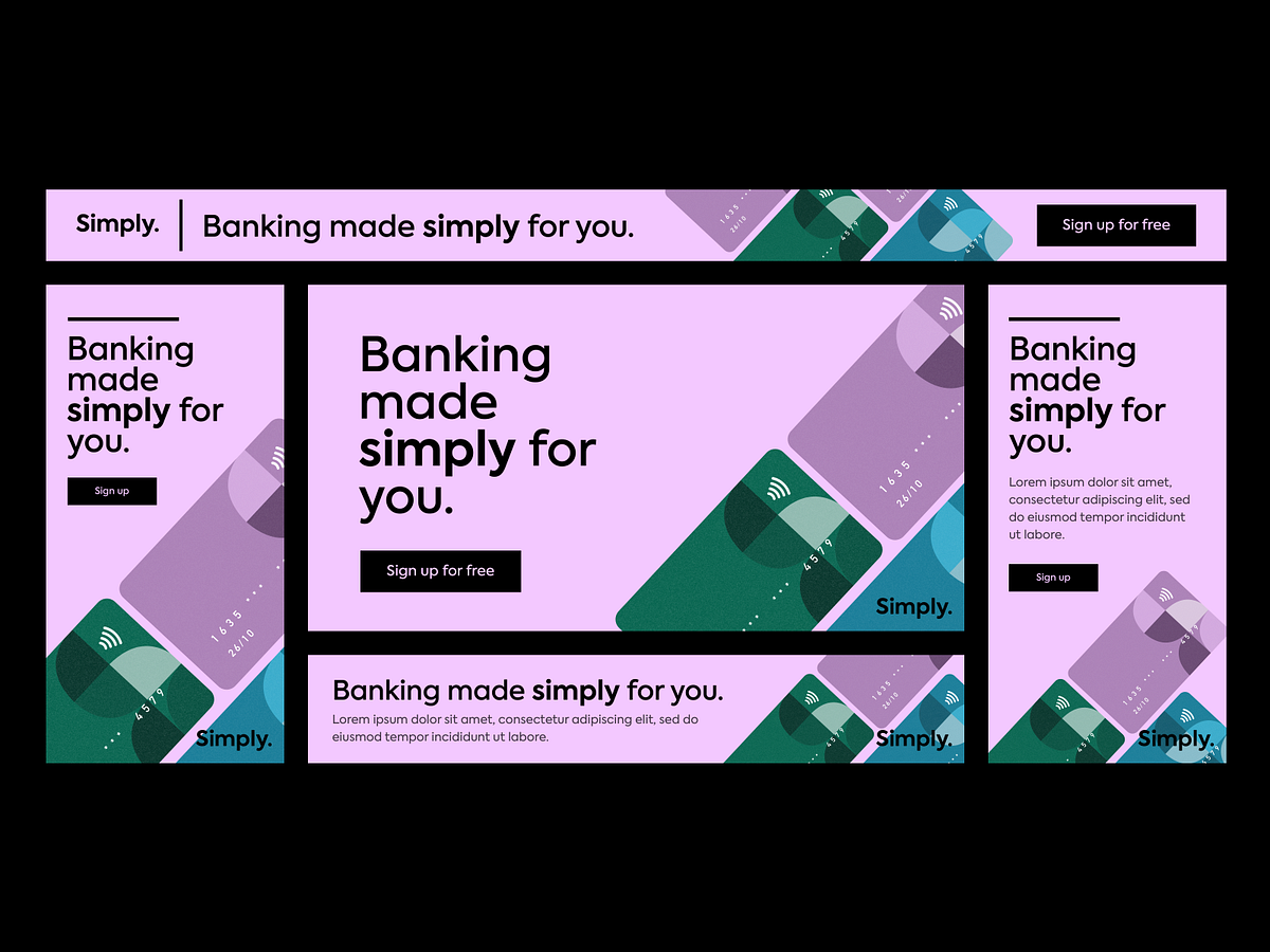 Banking banner ads