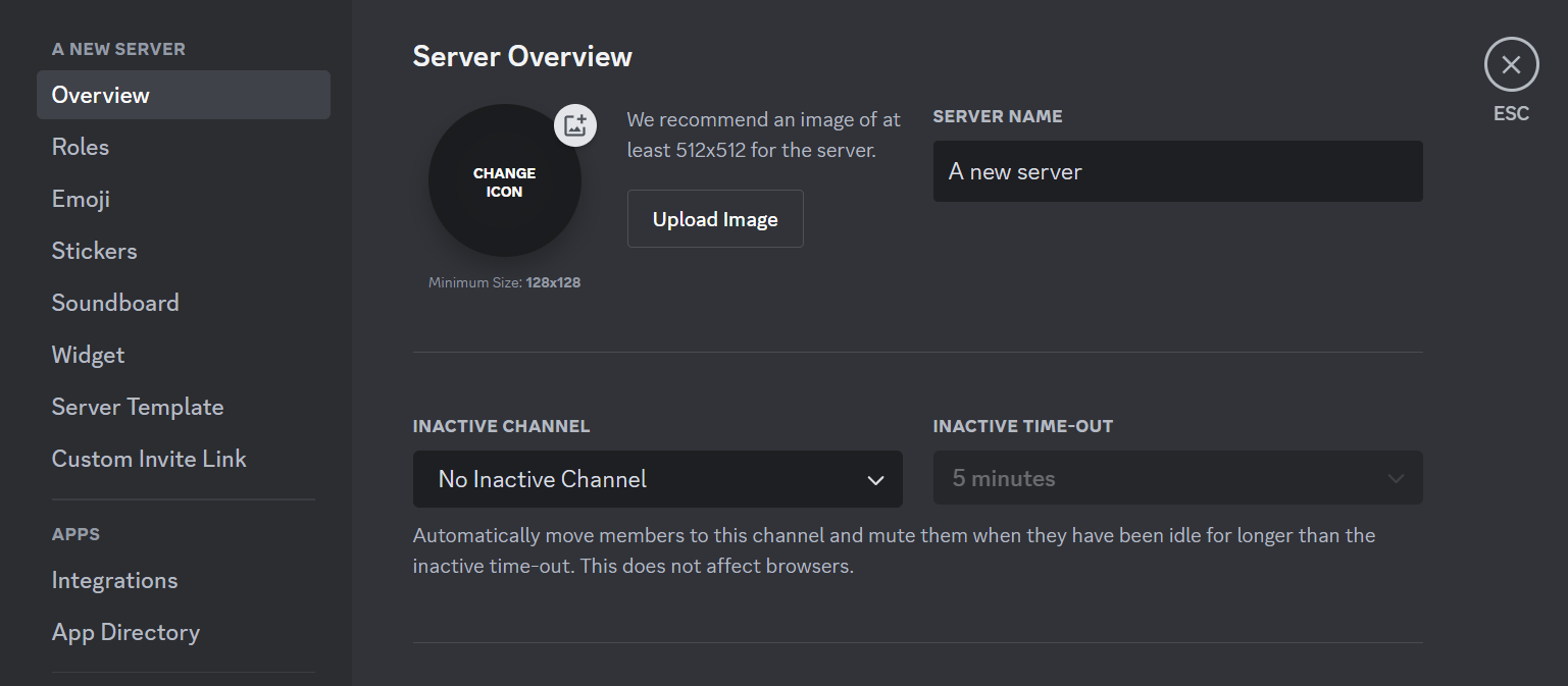 Discord Server icon upload