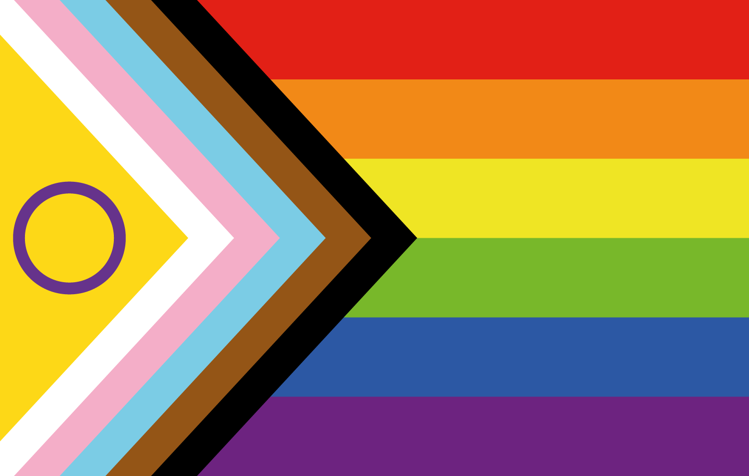 Intersex inclusive pride flag by Valentino Vecchietti