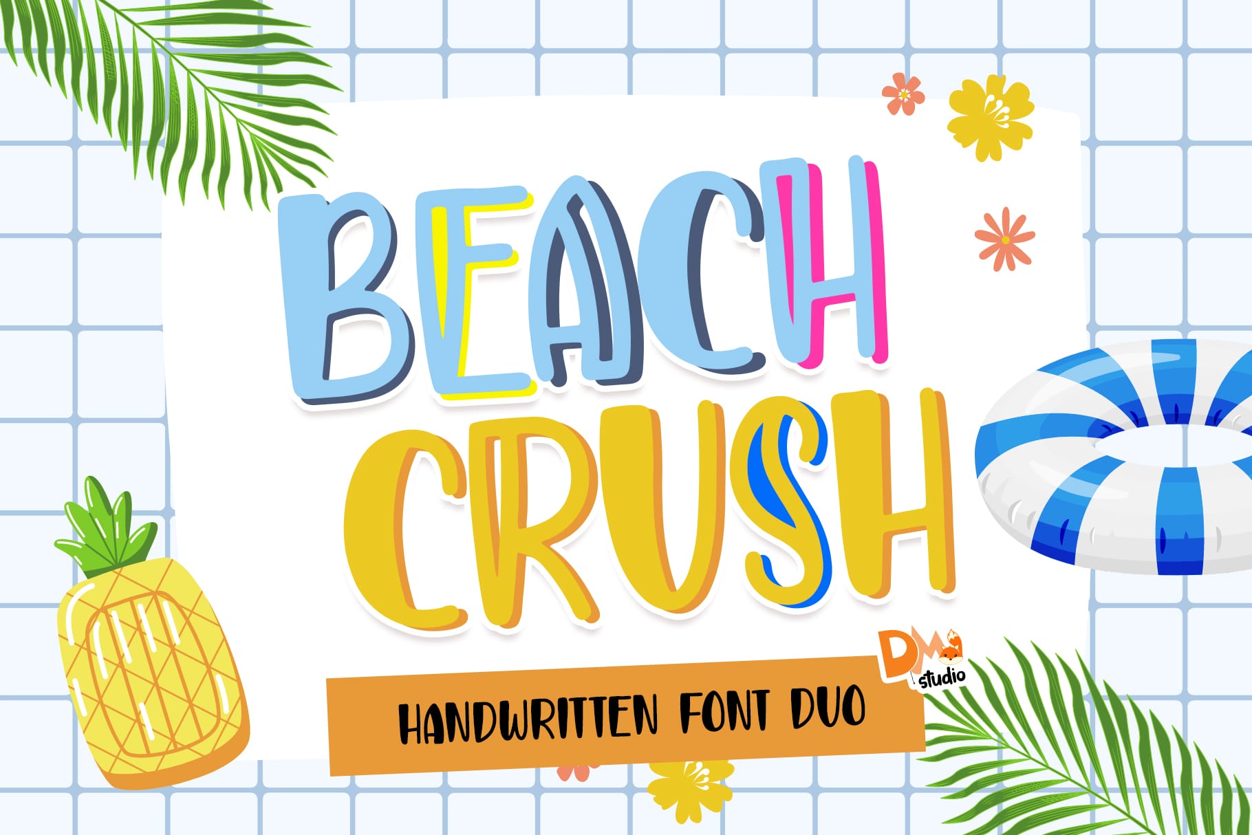 Beach Crush font example