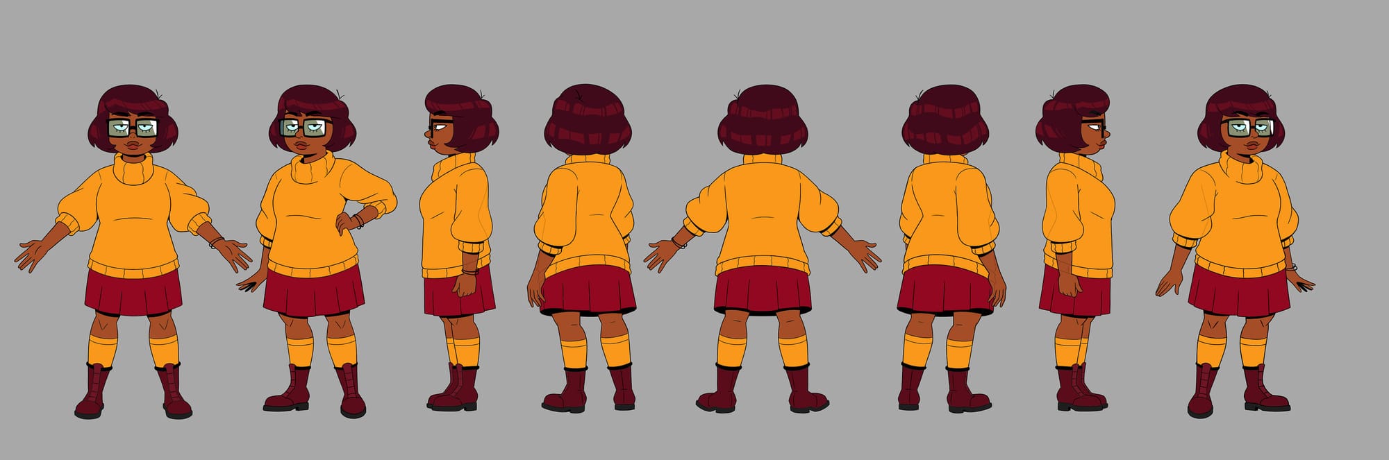 Velma character designs by Adam Fay.