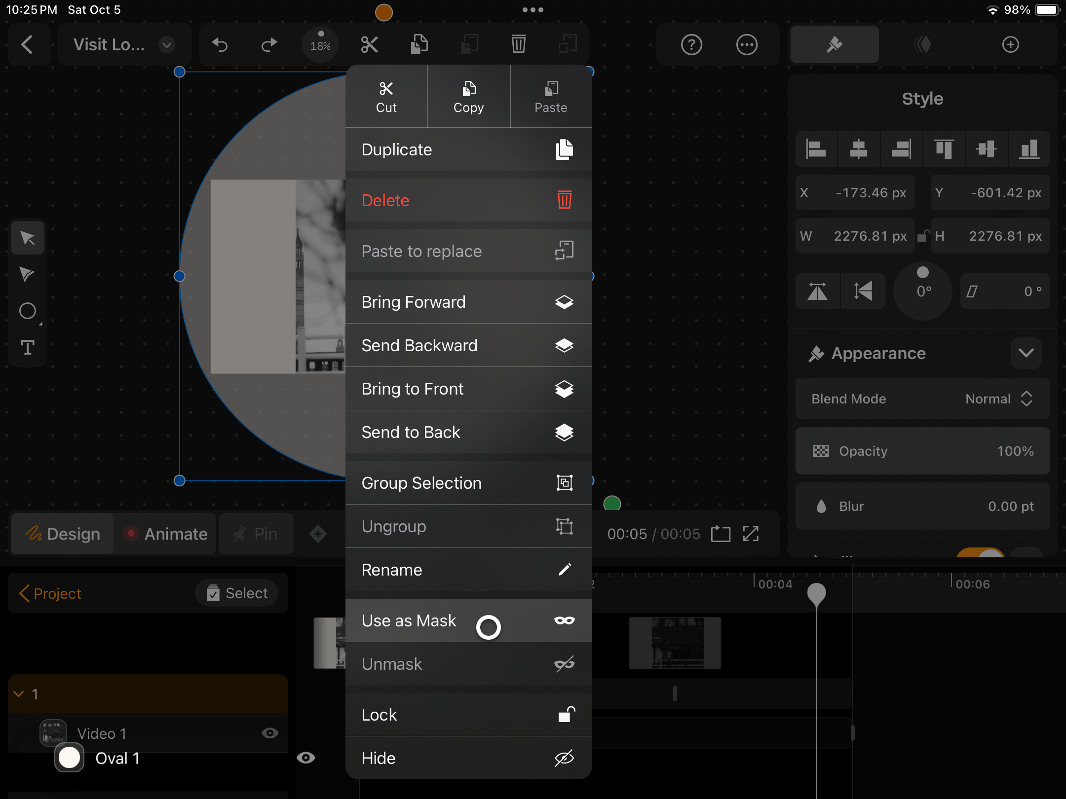 Mask video Linearity Move