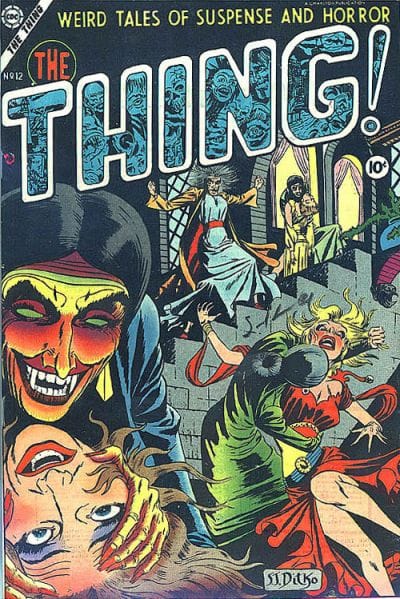 Steve Ditko's first published comic book cover