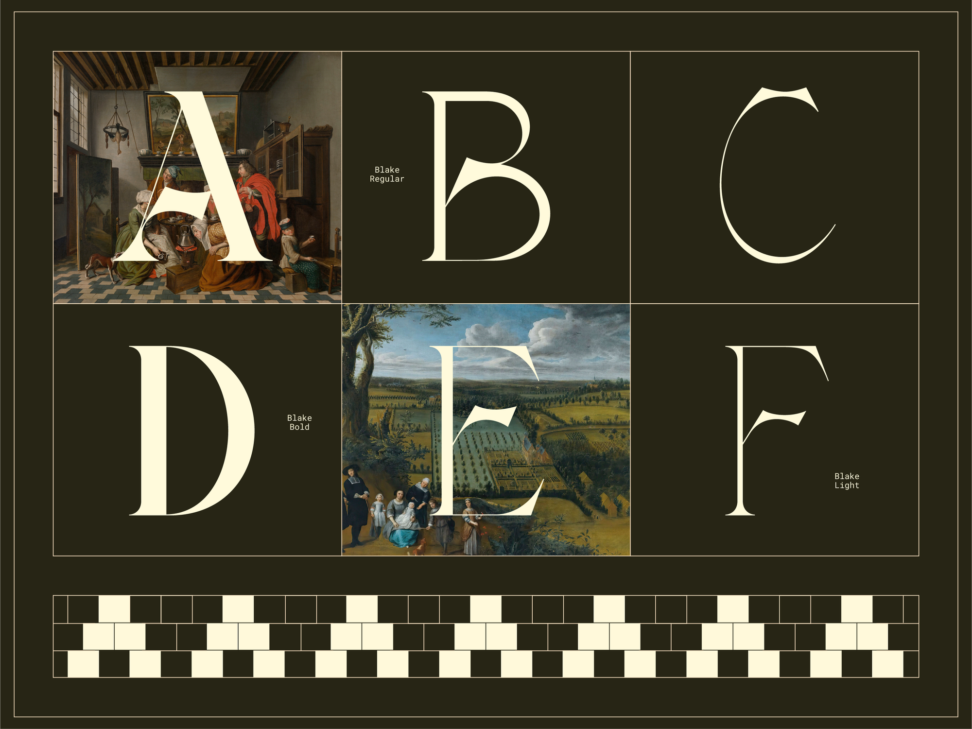 Blake font by Barrett RM Type