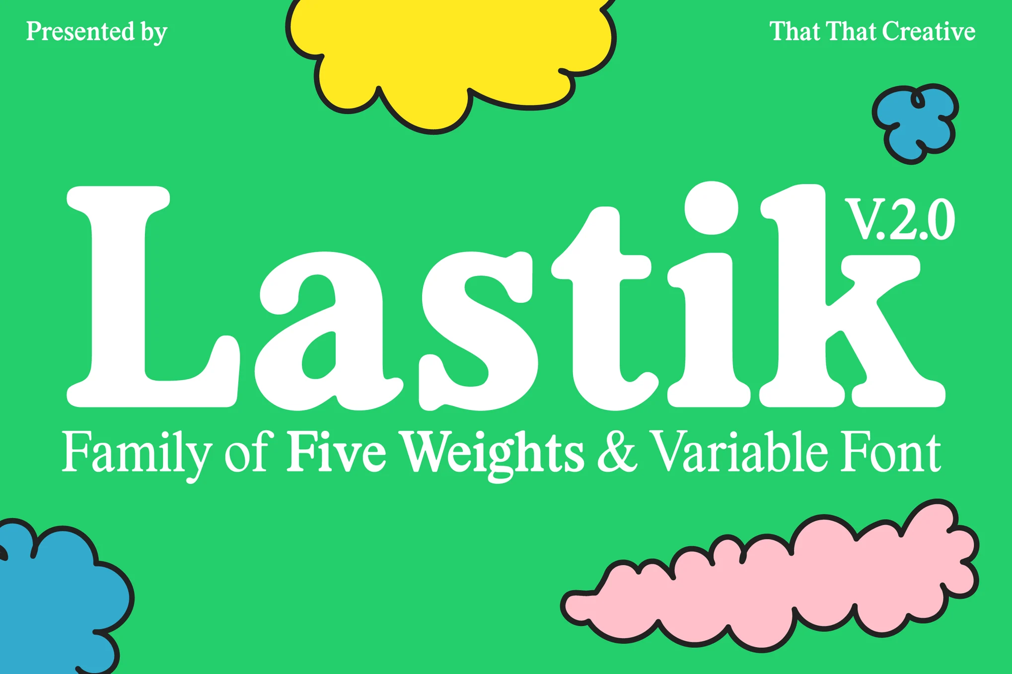 Lastik Retro font by ThatThatCreative