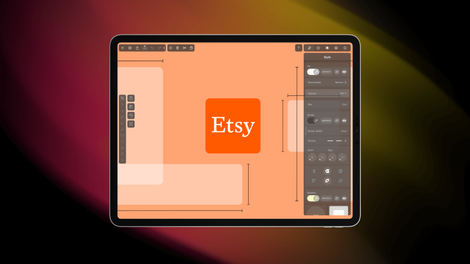 How to create an Etsy cover in Linearity Curve (formerly Vectornator)